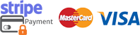 Powered By Stripe. We accept Visa & Mastercard