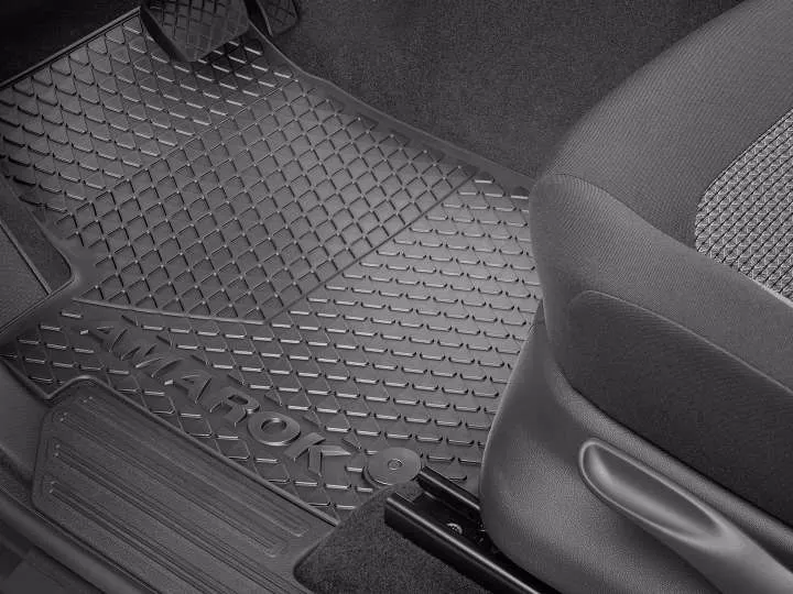 Floor Mats Textile Rear, Black ( set of two)
