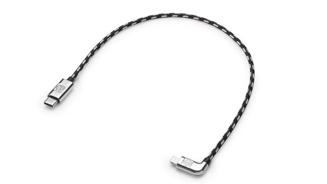 Connecting wires USB-C to Apple Lightning®, 'Premium', 30 cm