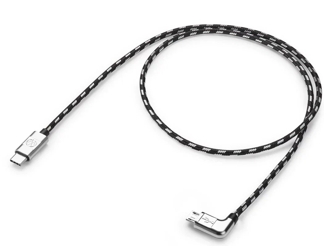 Connecting wires (USB-C® to Micro-USB, 'Premium', 70 cm)