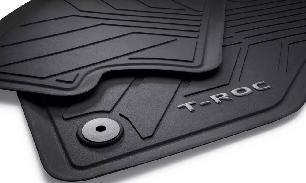 Rubber floor mats, Front