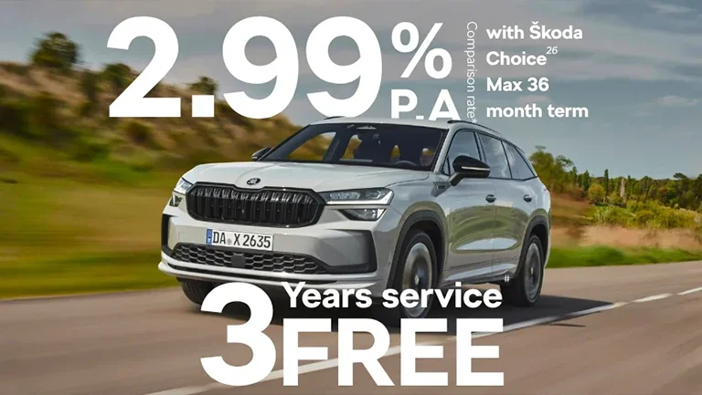 2.99% p.a. comparison rate* + 3-year FREE servicing#