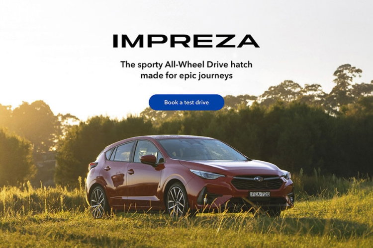 Subaru Impreza starting from $36,490 - $43,990 Driveaway¹*