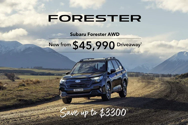 Subaru Forester AWD now starting at $45,990 Driveaway! *