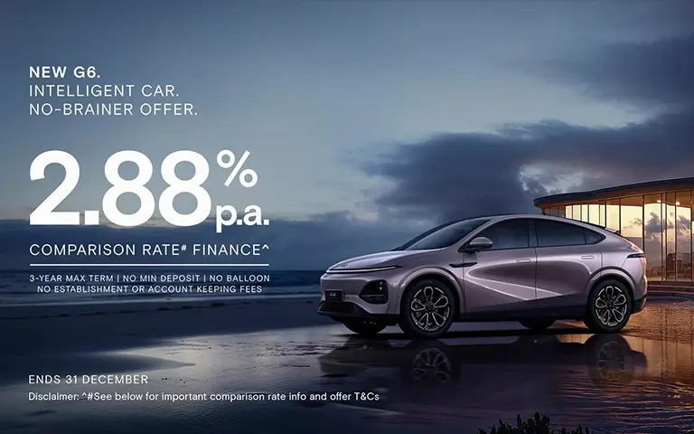 FINANCE OFFER ON XPENG NEW G6 RANGE