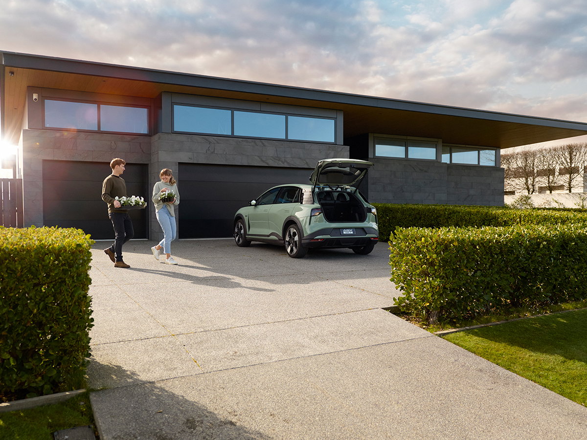 ASX VR-e parked outside a family home