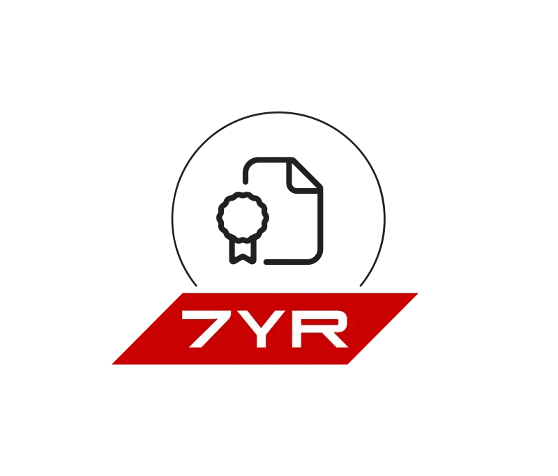 7-year unlimited kilometre warranty^