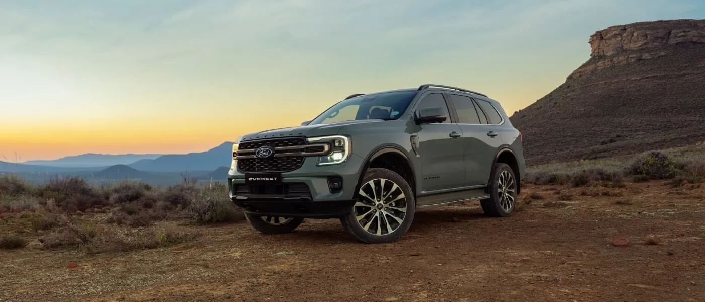 Ford Everest exterior detailing with polished chrome accents