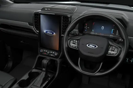Ford Everest dashboard and steering wheel interior