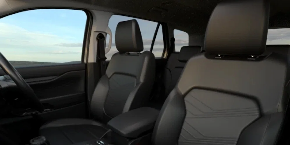 Ford Everest driving on an open road