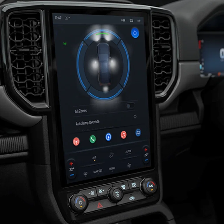 Ford Everest interior with second-row seating