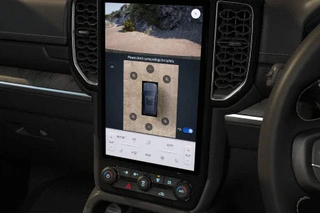 Ford Everest blind spot monitoring while towing a trailer
