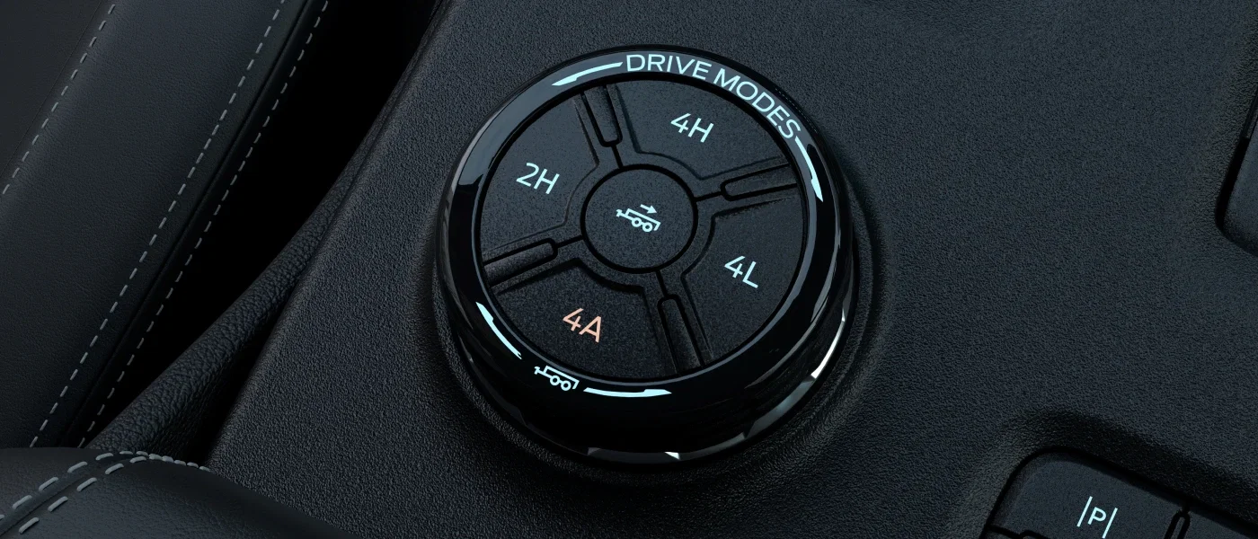Ford Everest drive mode selector