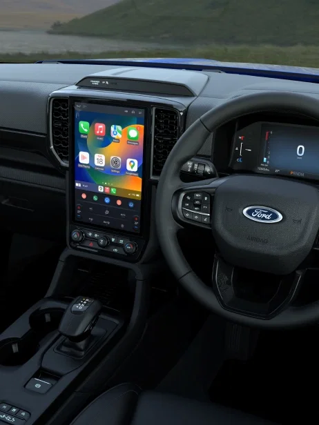 Ford Everest dashboard with SYNC touchscreen infotainment