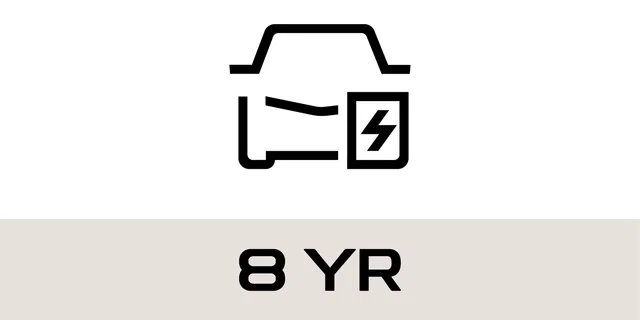 8 Year Unlimited KM Battery Warranty