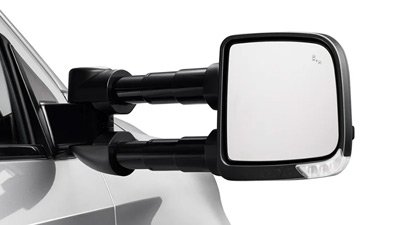 Clearview Compact Towing Mirrors - Power Fold & Heated - Black