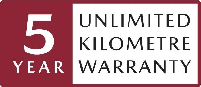 5yr unlimited KM Warranty