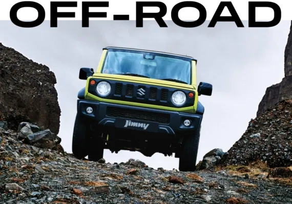 Suzuki Jimny XL AllGrip Pro 4x4 traction driving through rugged terrain