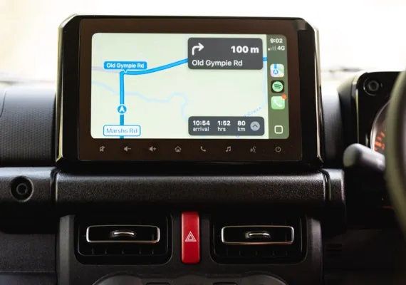 Suzuki Jimny XL Smart Tech touchscreen featuring Apple CarPlay and Android Auto