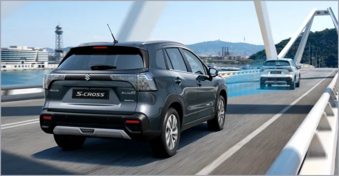 S-CROSS Adaptive Cruise Control driving on a bridge