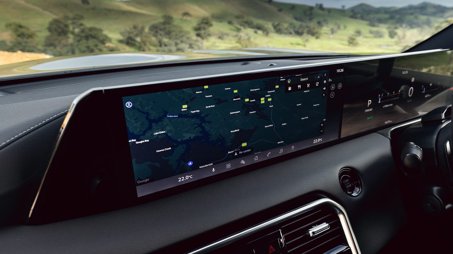 Placeholder — in-car display screen