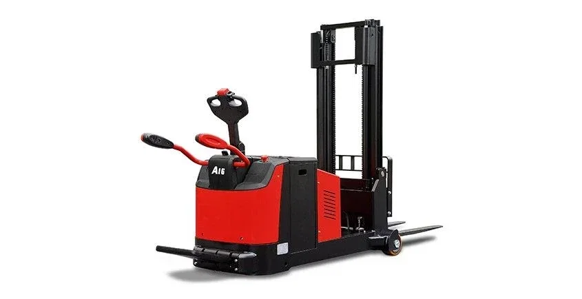 A series electric counterbalanced stacker