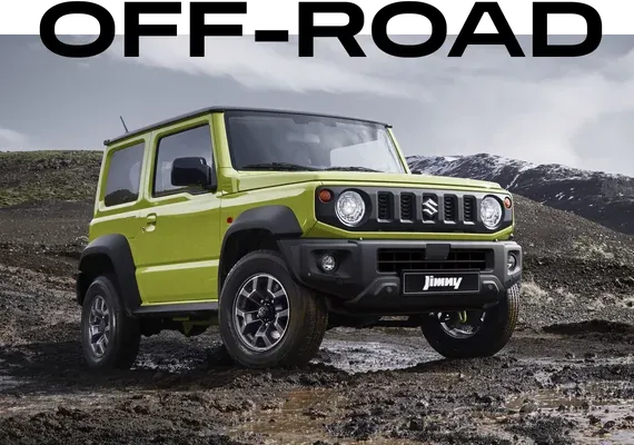 Suzuki Jimny XL AllGrip Pro 4x4 traction driving through rugged terrain