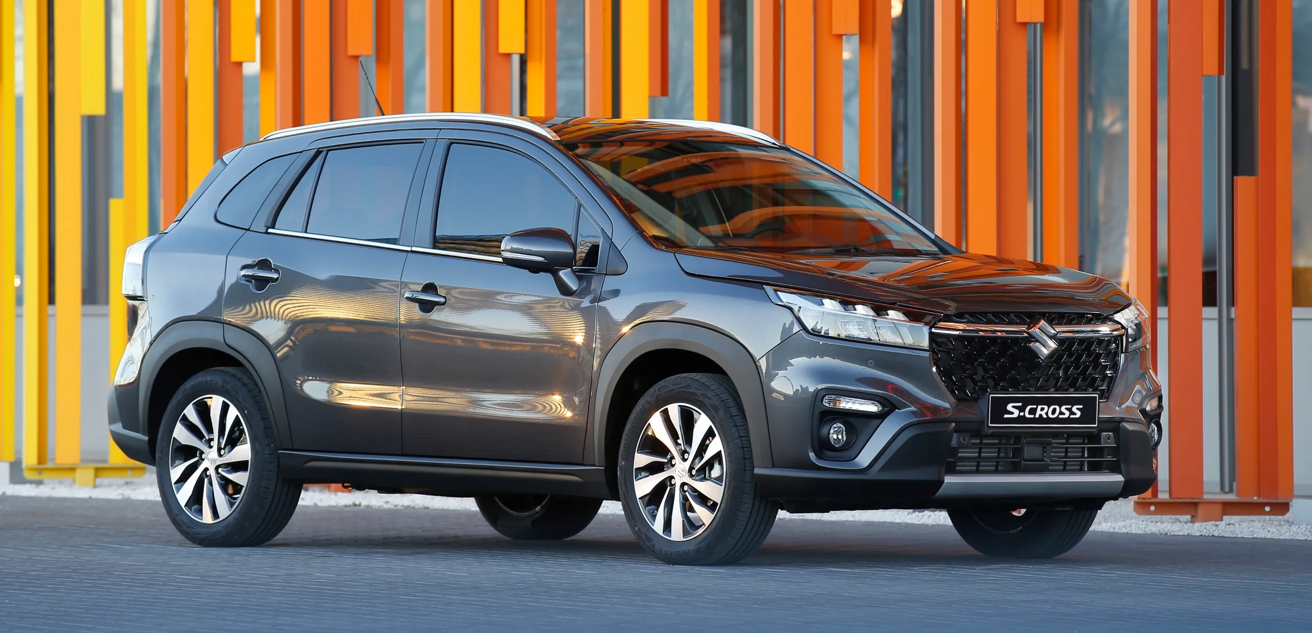 S-Cross SUV parked in an urban environment
