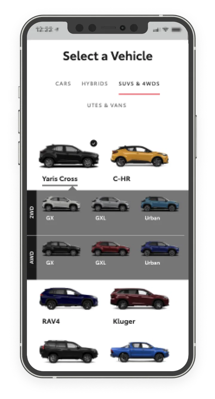 Toyoa Personalised Repayments